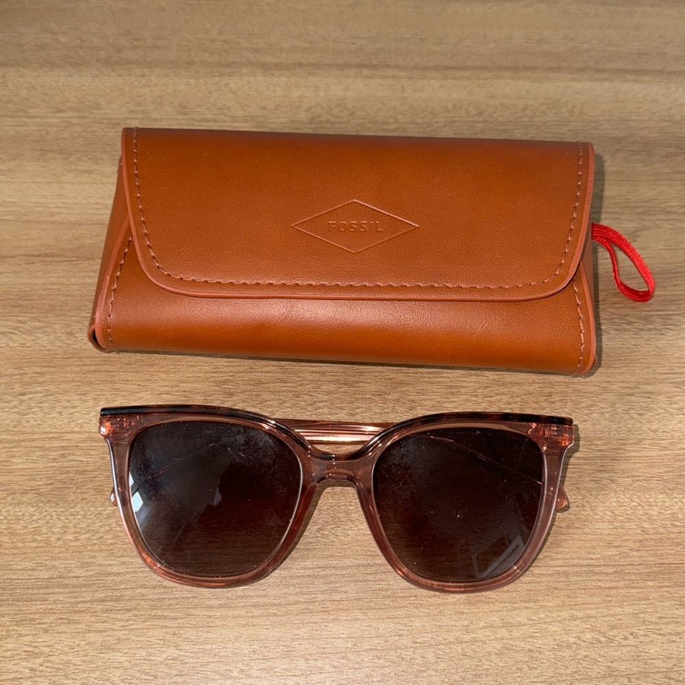 Fossil Pink Crystal Sunglasses
